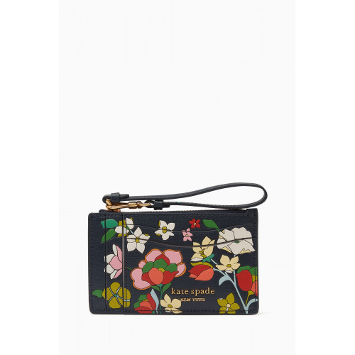 Kate Spade New York - Floral Wristlet Cardholder in Leather
