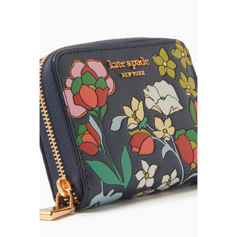 Kate Spade New York - Morgan Flower Bed Zipped Card Holder in Saffiano Leather