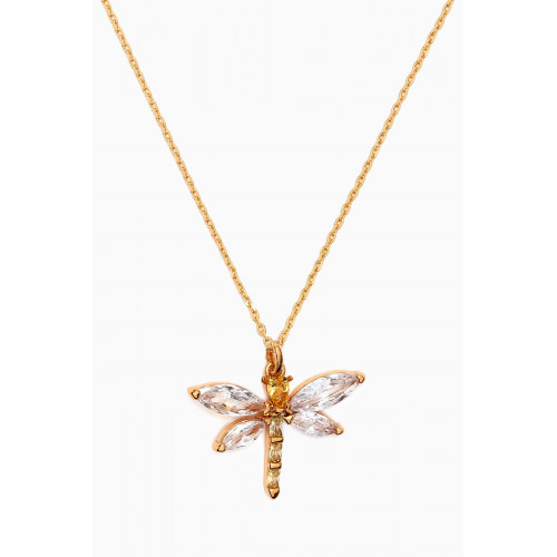Kate Spade New York - Kate Spade New York - Dragonfly Pendant Necklace in Gold-plated Brass