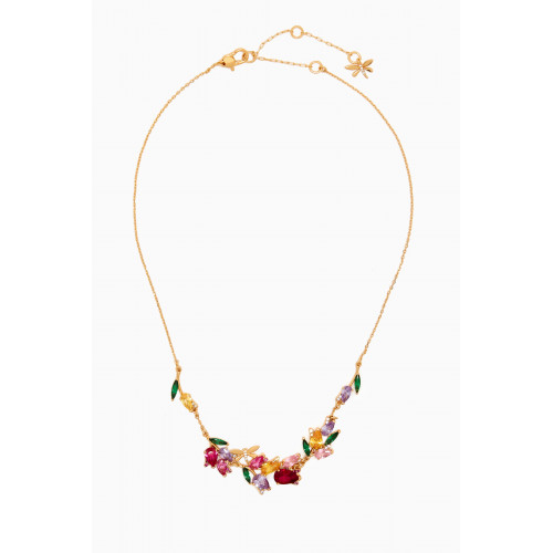 Kate Spade New York - Dragonfly & Tulip Necklace in Gold-plated Brass