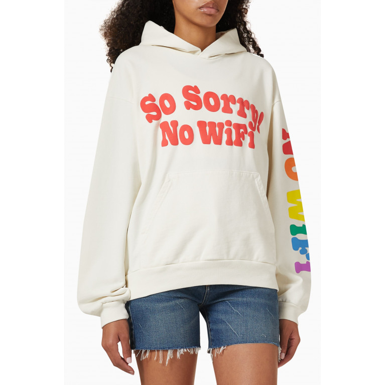 Madhappy - So Sorry No Wifi Universal Hoodie in Cotton-terry Neutral