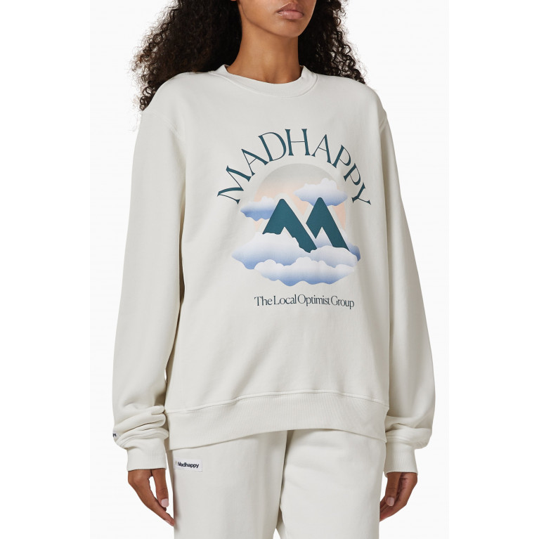 Madhappy - Outdoors Printed Sweatshirt in Cotton-fleece Neutral