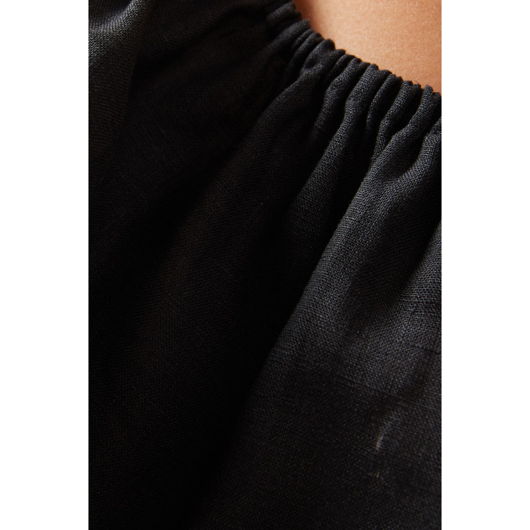 KAGE - Celeste Off-shoulder Midi Dress in Linen