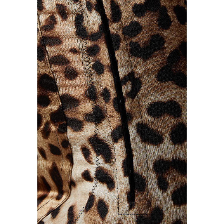 Dolce & Gabbana - x Kim Leopard-print High-rise Pants in Marquisette