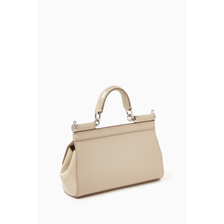 Dolce & Gabbana - x KIM Small Sicily Long Bag in Polished Leather