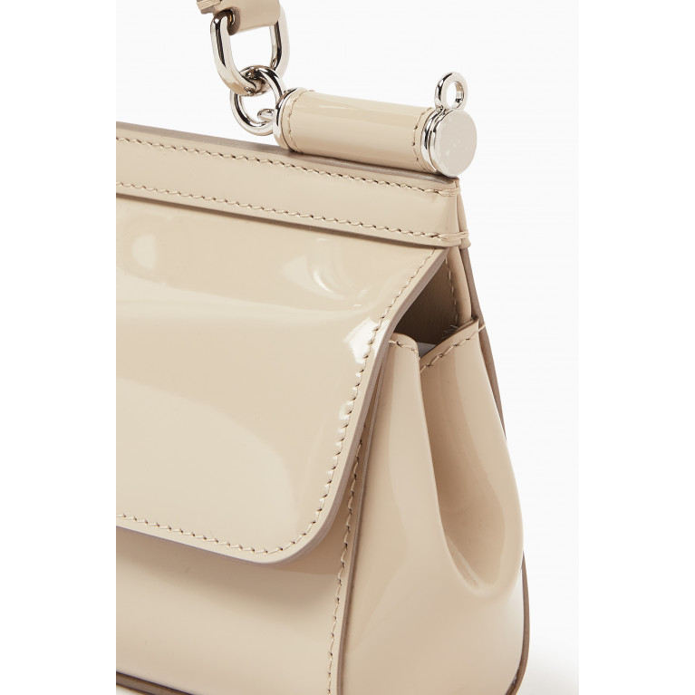 Dolce & Gabbana - x KIM Small Sicily Long Bag in Polished Leather