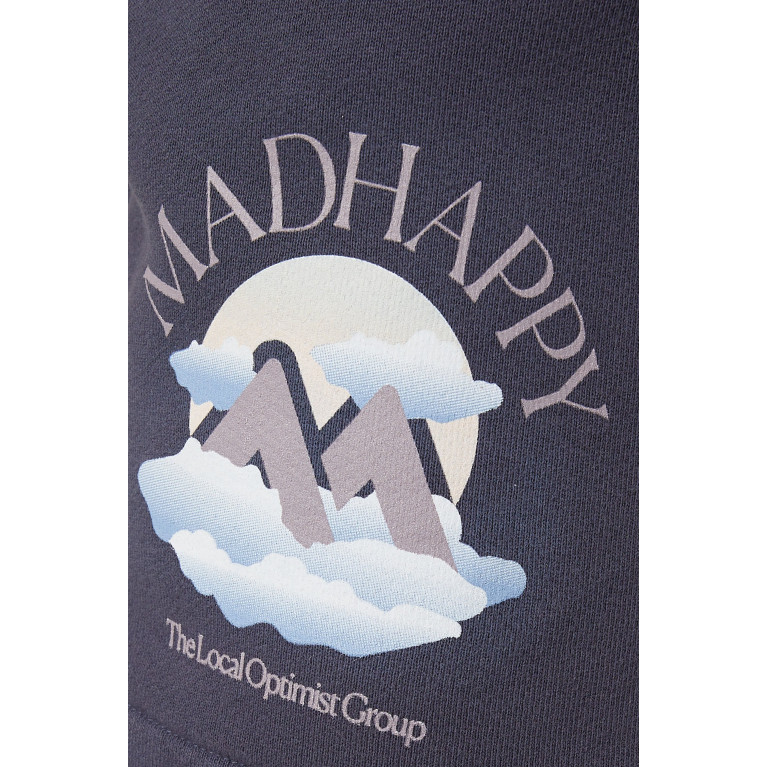 Madhappy - Outdoors Printed Shorts in Cotton-fleece Blue