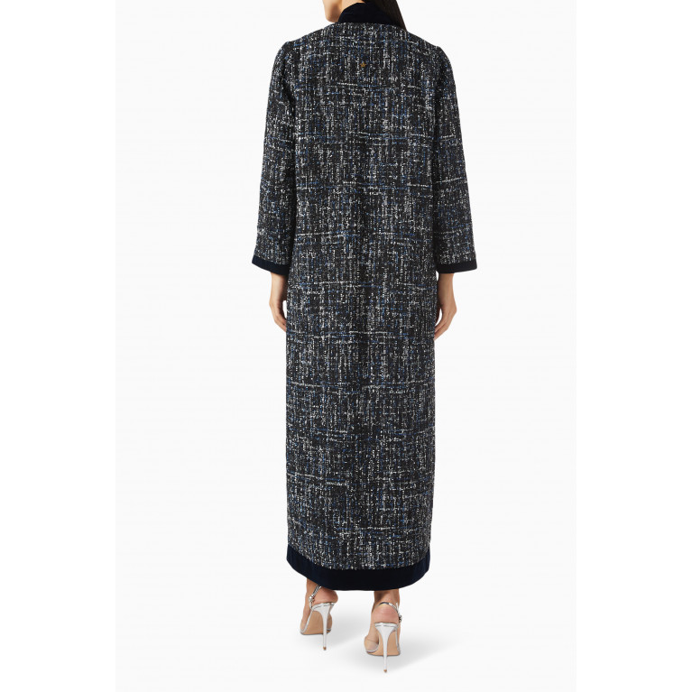 CHI-KA - Winter Patch Pocket Abaya in Metallic Tweed