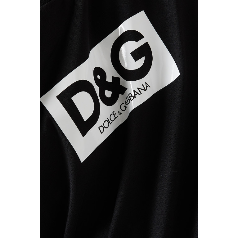 Dolce & Gabbana - Re-Edition Logo T-shirt in Cotton Jersey Black