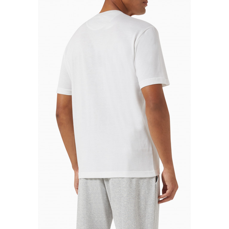 Eleventy - Logo T-shirt in Cotton White