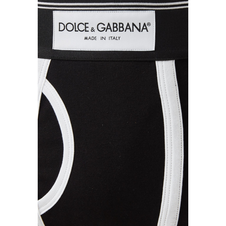 Dolce & Gabbana - Graphic Print Boxers in Cotton Stretch