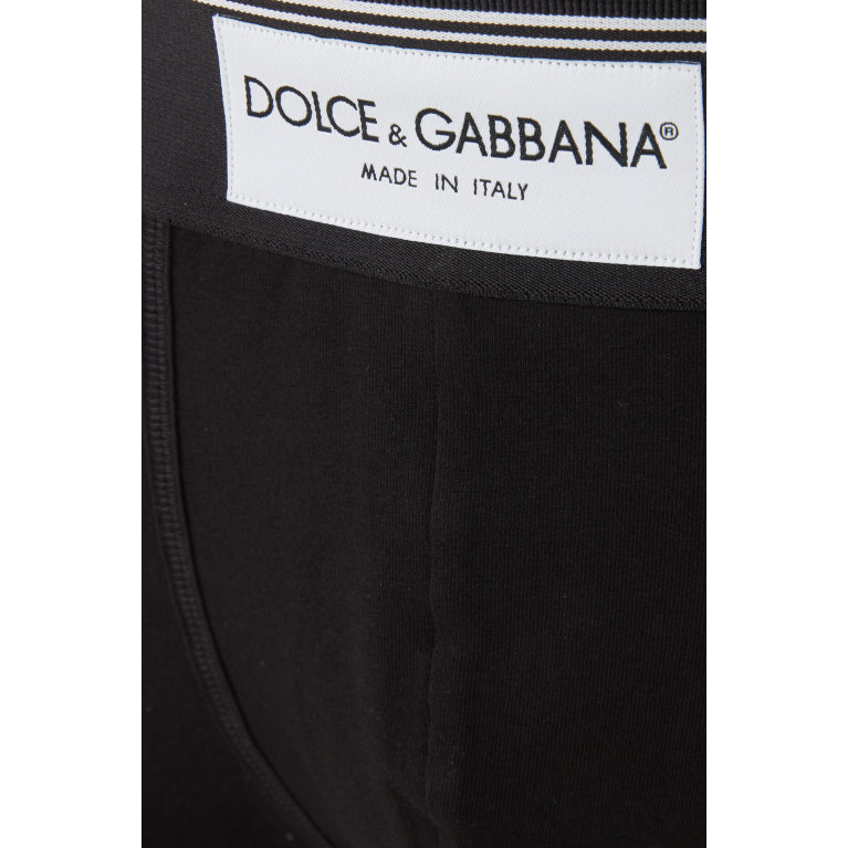 Dolce & Gabbana - Boxers in Cotton Jersey Black