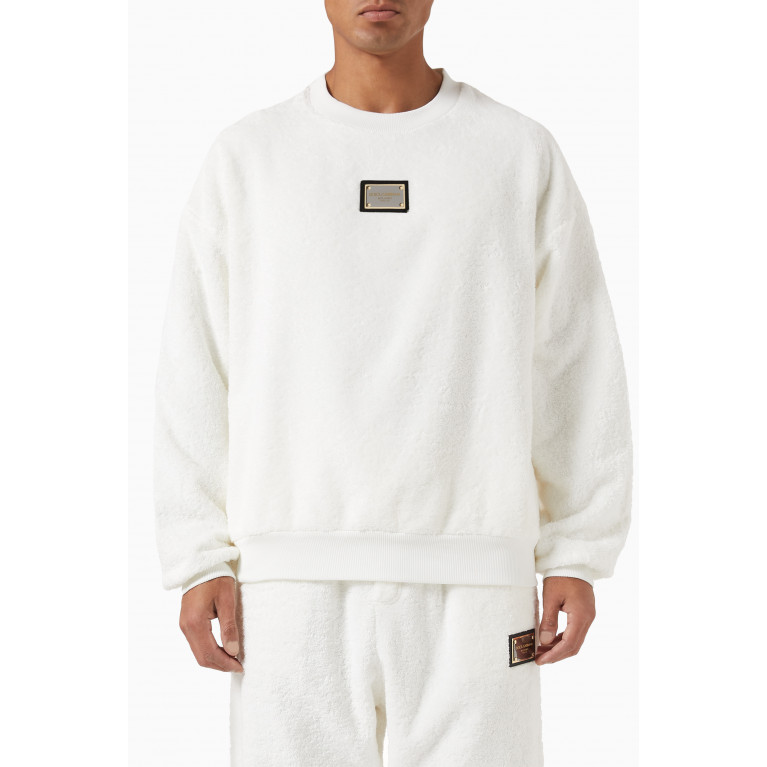 Dolce & Gabbana - Logo Sweatshirt in Cotton Terry