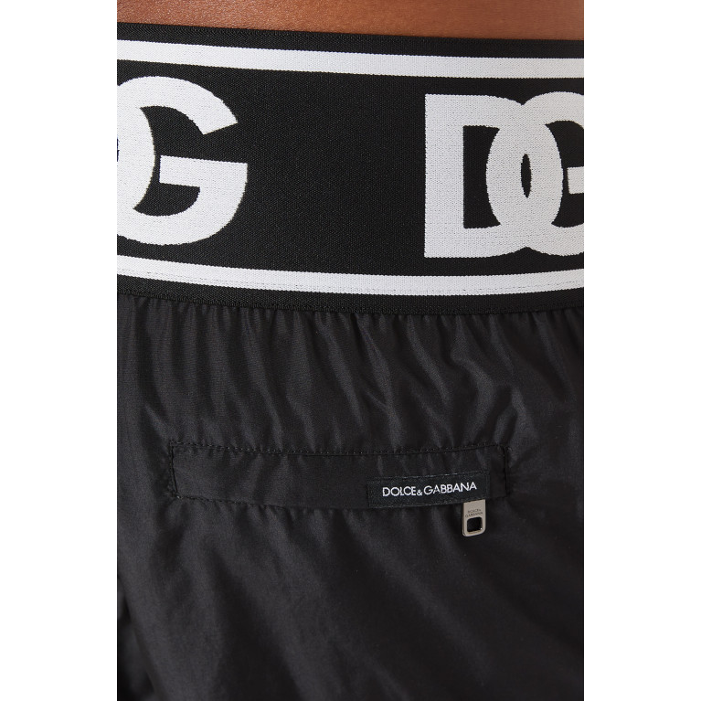Dolce & Gabbana - Logo-waistband Swim Shorts