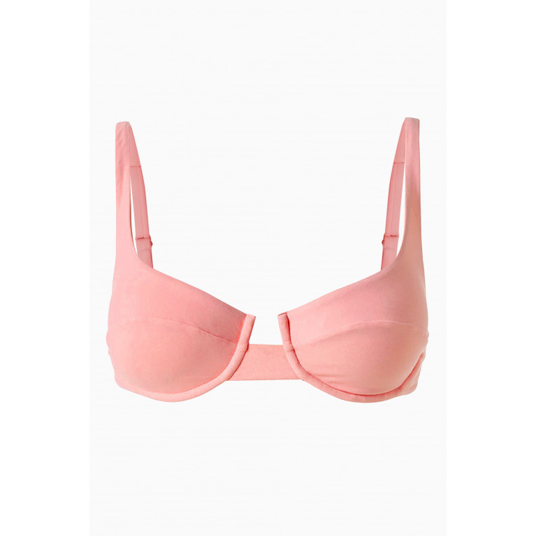 Melissa Odabash - Montreal RIbbed Bikini Bra Pink