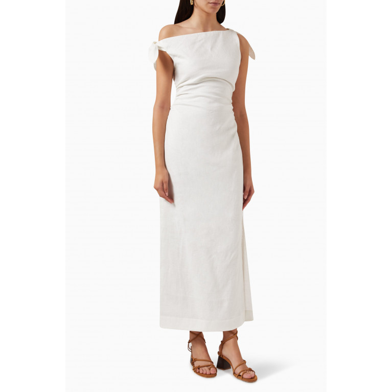 SIR The Label - Bettina Off-shoulder Dress in Linen