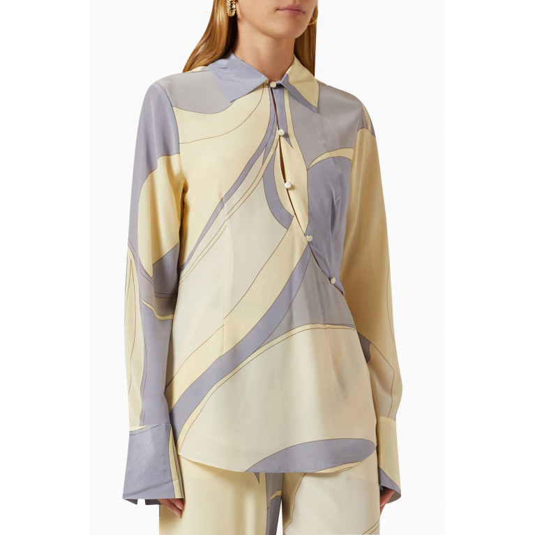 SIR The Label - Adrianna Buttoned Shirt in Silk