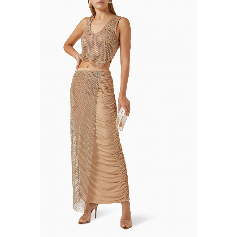Suboo - Dali Wrap & Ruched Skirt in Mesh