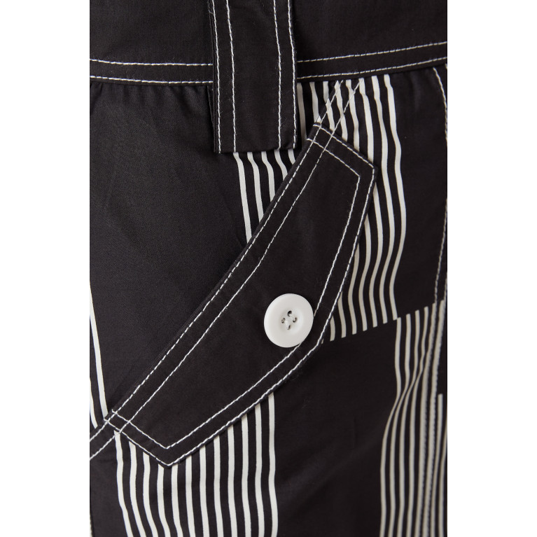 Lovebirds - Pleated A-line Pants in Cotton