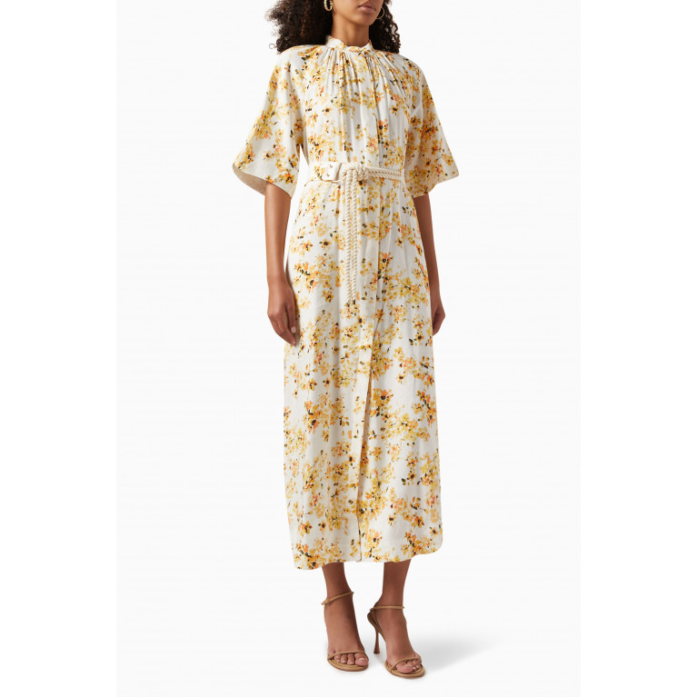 Significant Other - Maia Midi Dress in Linen Blend