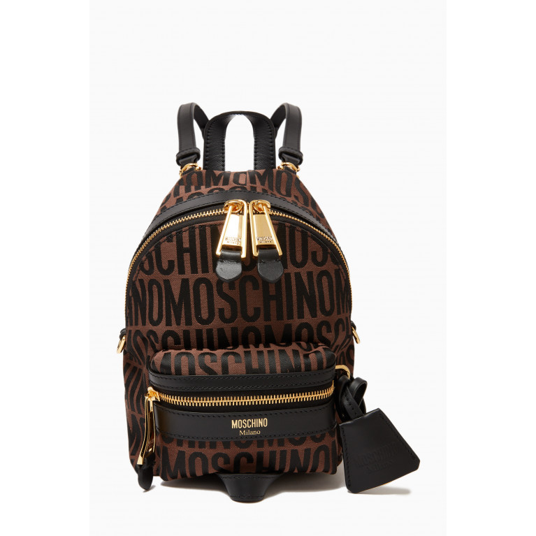 Moschino - Logo Backpack in Jacquard