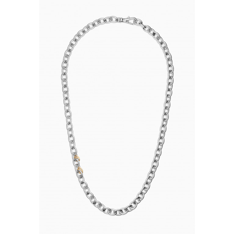 The Monotype - The Reece Chain Necklace in Silver-plated Brass