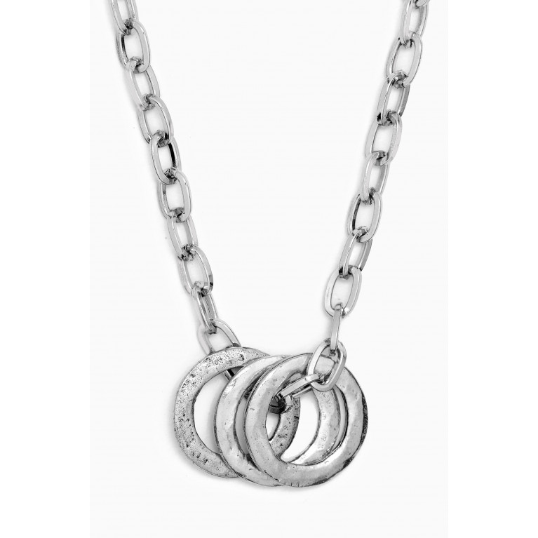 The Monotype - The Jack Necklace in Silver-plated Brass
