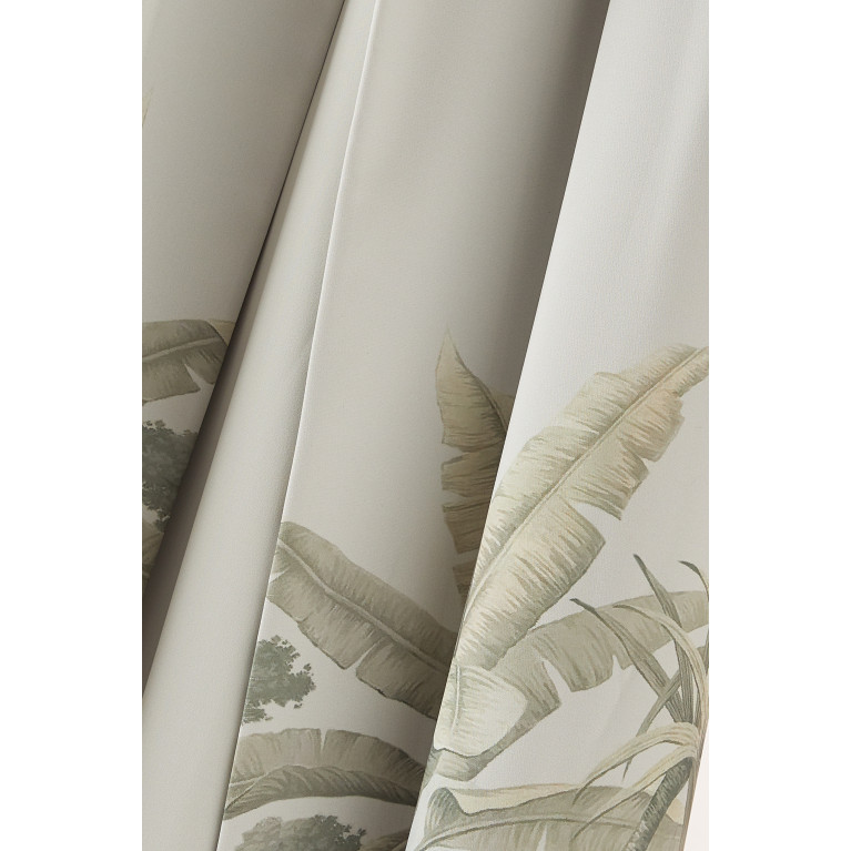 Vaya - Palm-tree Printed Abaya Set in Crepe