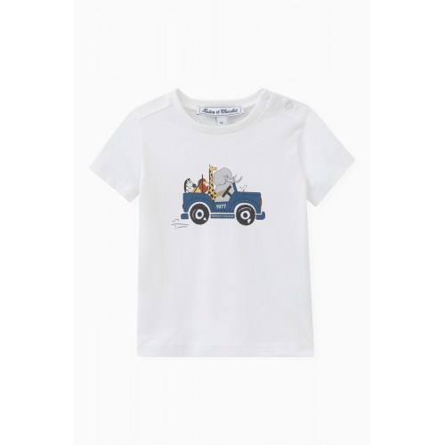 Tartine et Chocolat - Car Print T-shirt in Cotton
