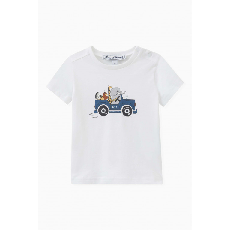 Tartine et Chocolat - Car Print T-shirt in Cotton