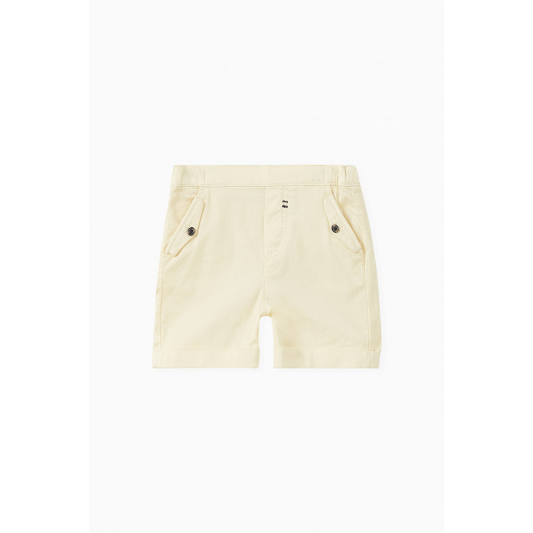 Tartine et Chocolat - Tartine et Chocolat - Buttoned-pockets Shorts in Cotton Yellow