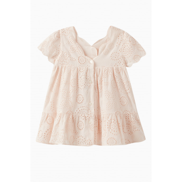 Tartine et Chocolat - Broderie Anglaise Dress in Cotton