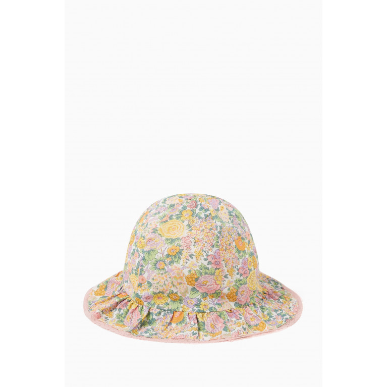 Tartine et Chocolat - Floral-print Bucket Hat in Cotton