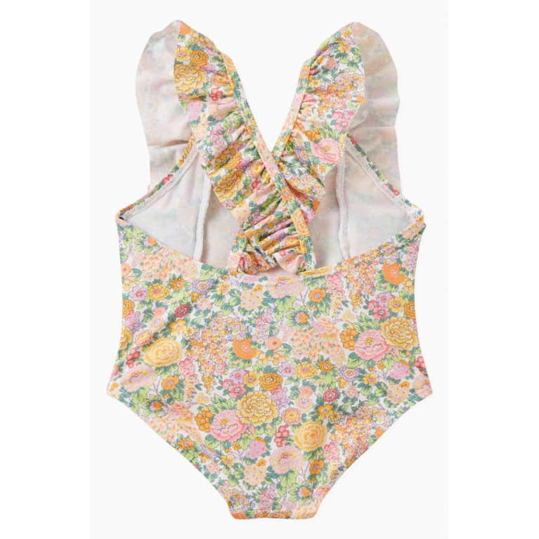 Tartine et Chocolat - Floral Print One-piece Swimsuit in Technical Fabric