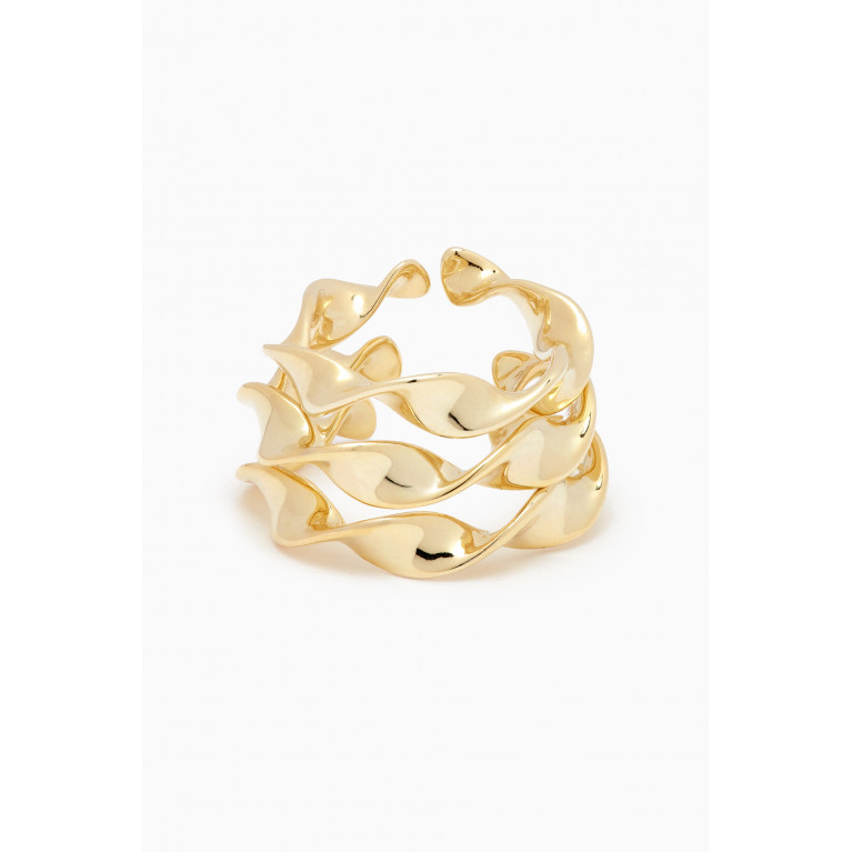 The Jewels Jar - Marie Stacked Ring Set in 18kt Gold-plated Sterling Silver