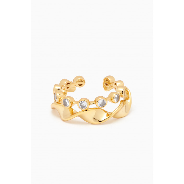The Jewels Jar - Marie Double Ring Stack in 18kt Gold-plated Sterling Silver