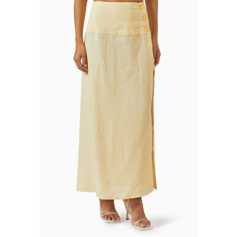 Le Kasha - Haifal Skirt in Linen