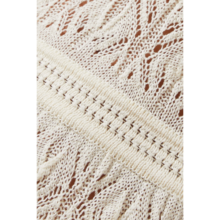 Le Kasha - Qybili Crochet Maxi Dress in Linen