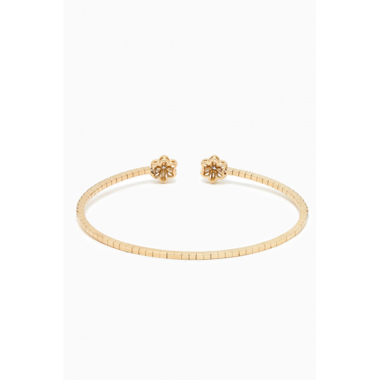 NASS - Blossom Pavé Diamond Open Bandle in 14kt Gold Yellow