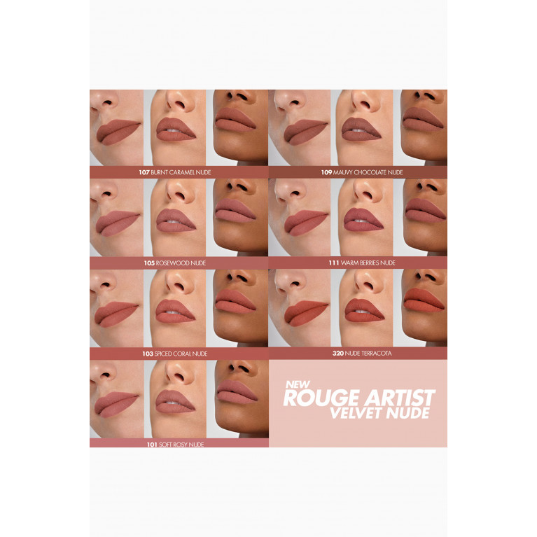 Make Up For Ever - 107 Burnt Caramel Nude Rouge Artist Velvet Nude, 3.5g