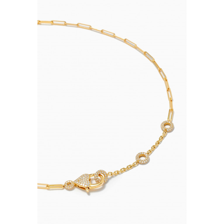 Yvonne Leon - Donuts Diamond Necklace in 18kt Gold