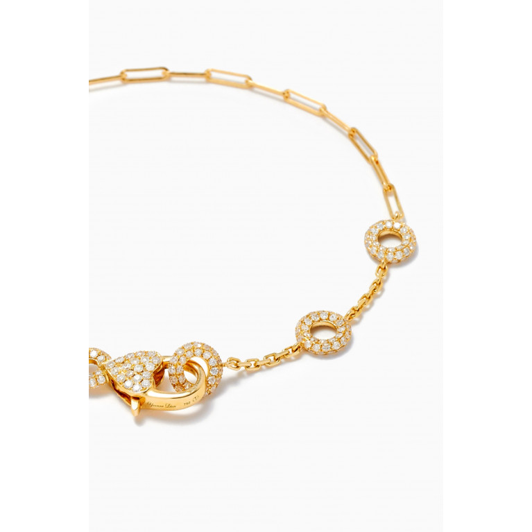 Yvonne Leon - Donuts Diamond Bracelet in 18kt Gold