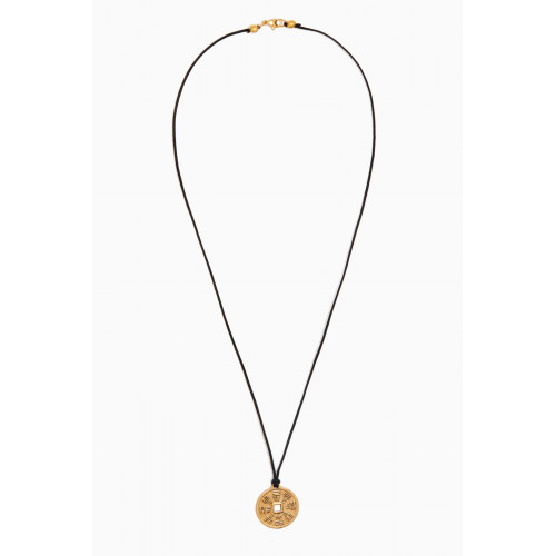 The Monotype - The Lou Yansheng Necklace in Cord & Gold-plated Brass