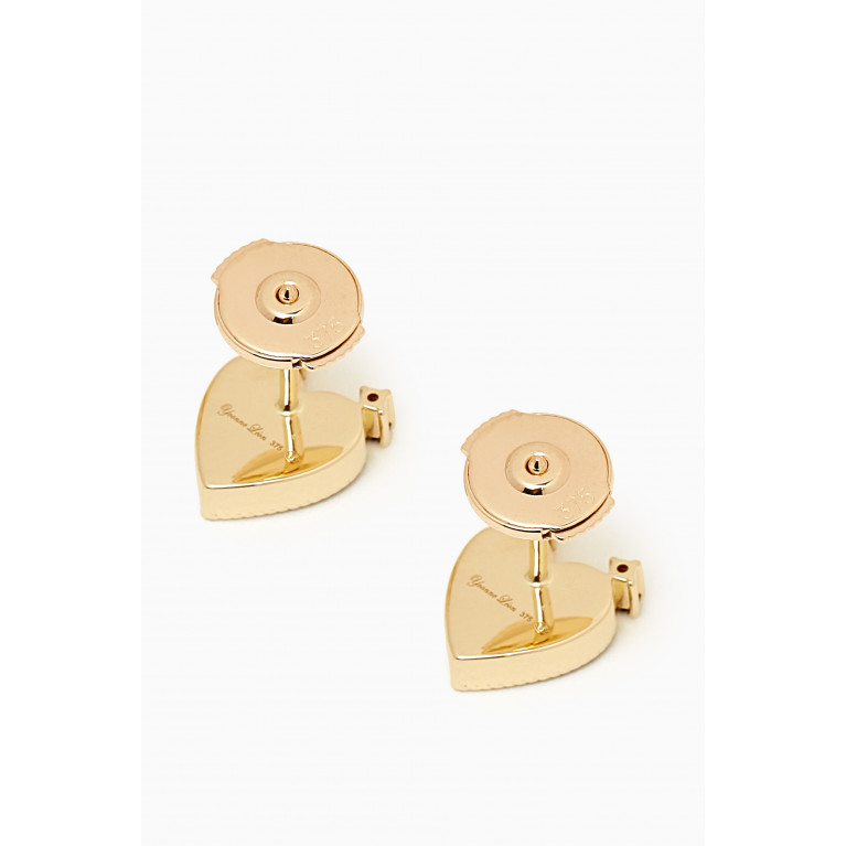 Yvonne Leon - Petits Personnages Diamond Earrings in 9kt Gold Red