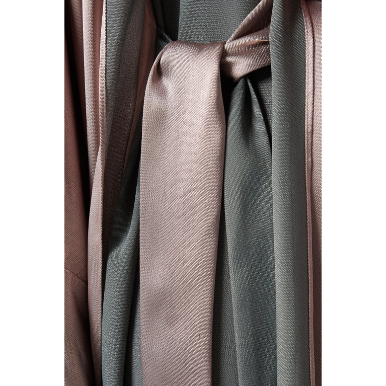 Beige Collection - Abaya & Dress Set in Viscose Pink