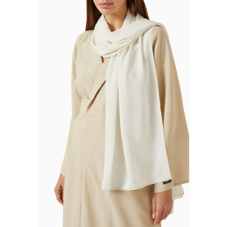 Beige Collection - Trench-coat Abaya in Linen Neutral