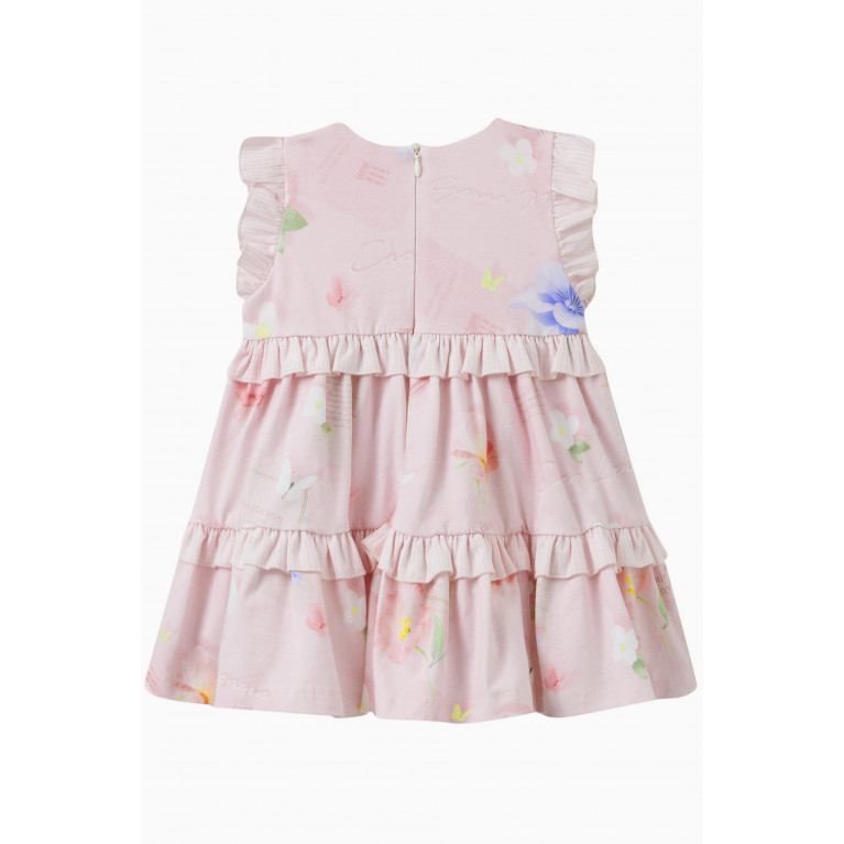 Lapin House - Floral Tiered Dress in Cotton