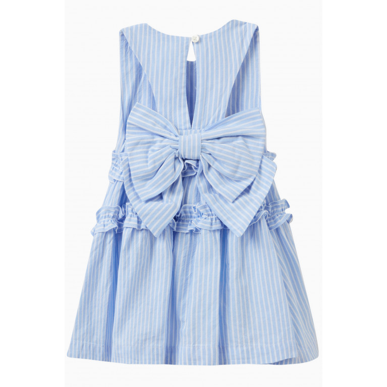 Lapin House - Striped Bow Dress in Cotton