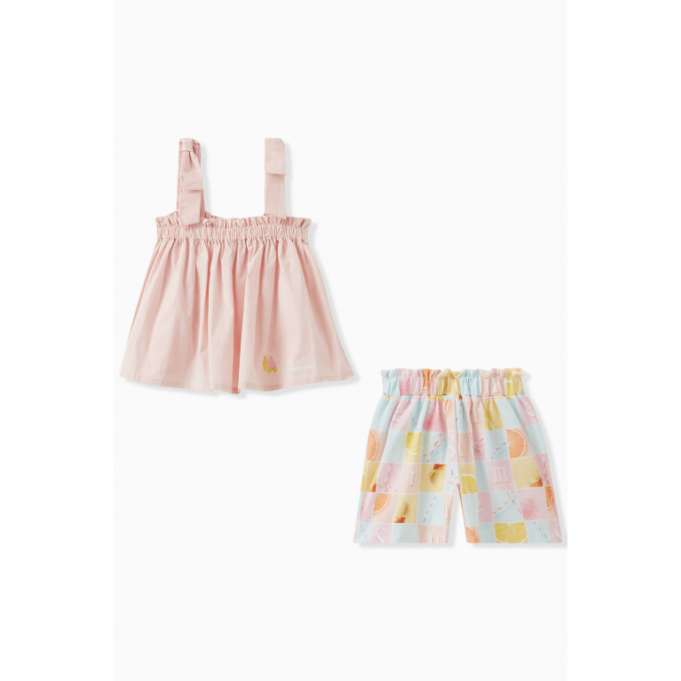 Lapin House - Top & Shorts Set in Stretch Cotton
