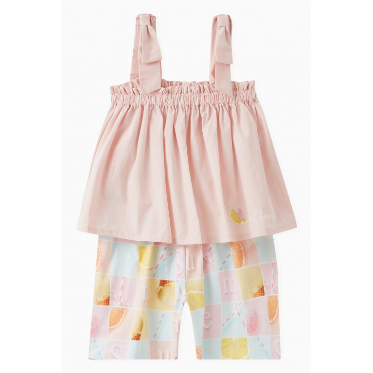 Lapin House - Top & Shorts Set in Stretch Cotton